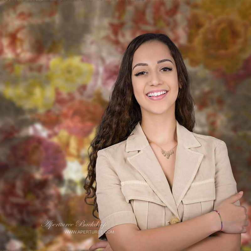 Bouquet Vintage Oil Painting Fine Art Photo Backdrop