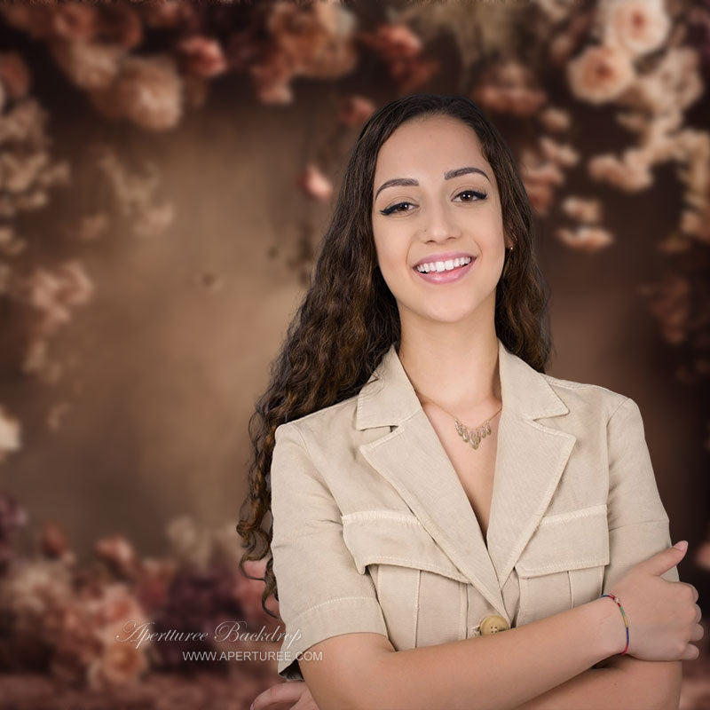 Classic Floral Abstract Wall Portrait Photo Backdrop