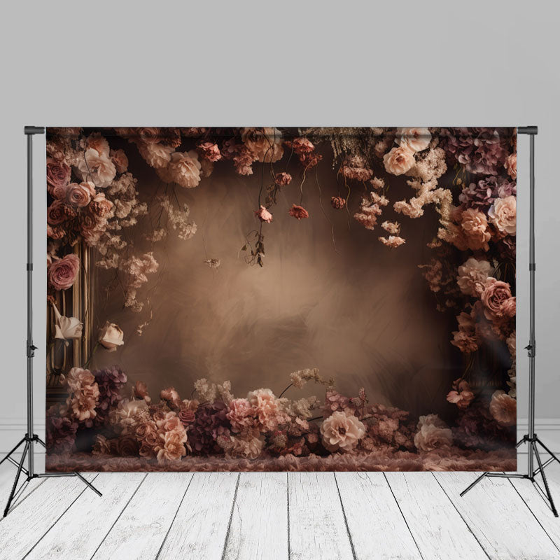 Classic Floral Abstract Wall Portrait Photo Backdrop