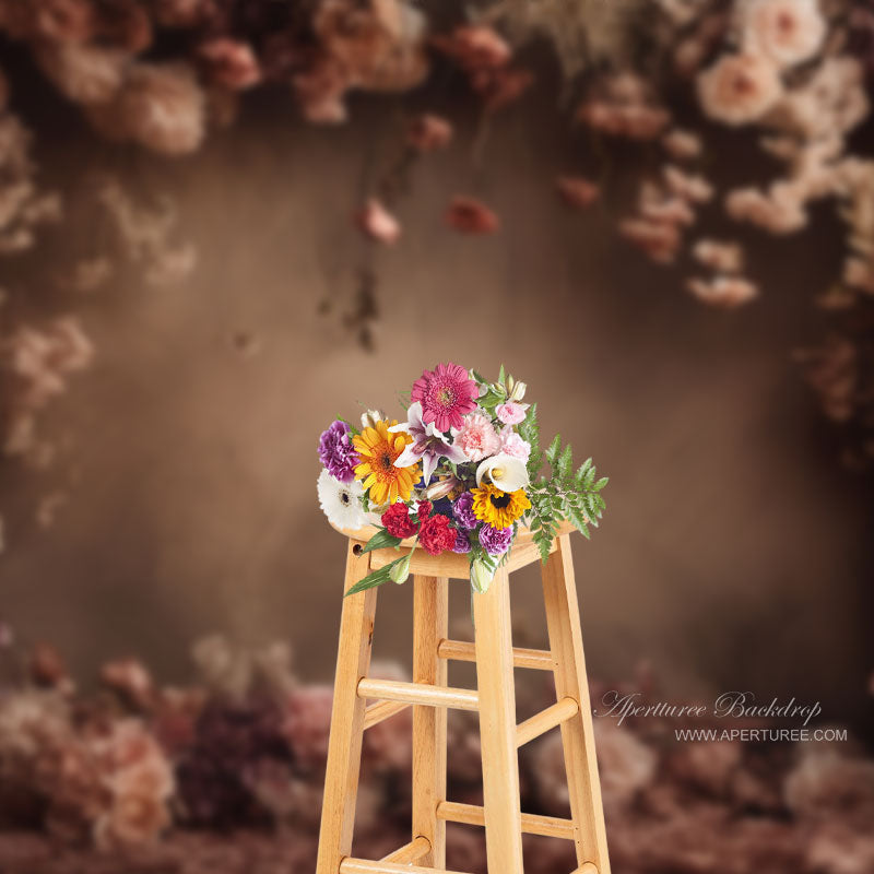 Classic Floral Abstract Wall Portrait Photo Backdrop